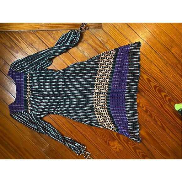 Anthropologie Maeve Gianna Tunic Dress Green Geometric Print, Size 6, MSRP $150 - Picture 8 of 13